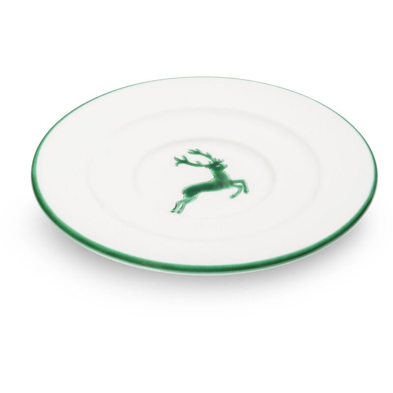 foto del prodotto piattino espresso ceramica gmundner cervo verde 11 cm 