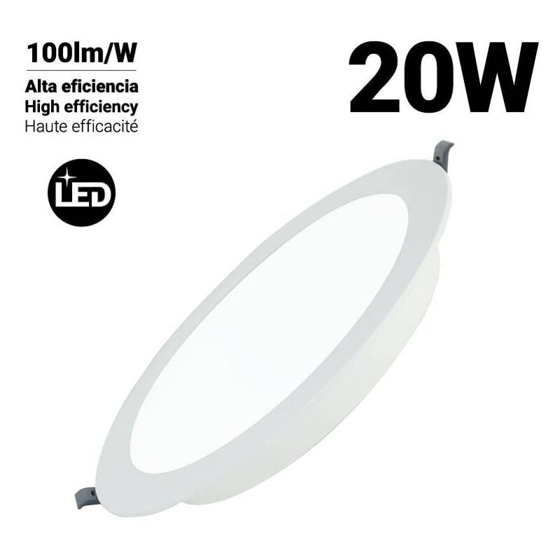 foto del prodotto faretto da incasso led 20w taglio 190mm bianco freddo