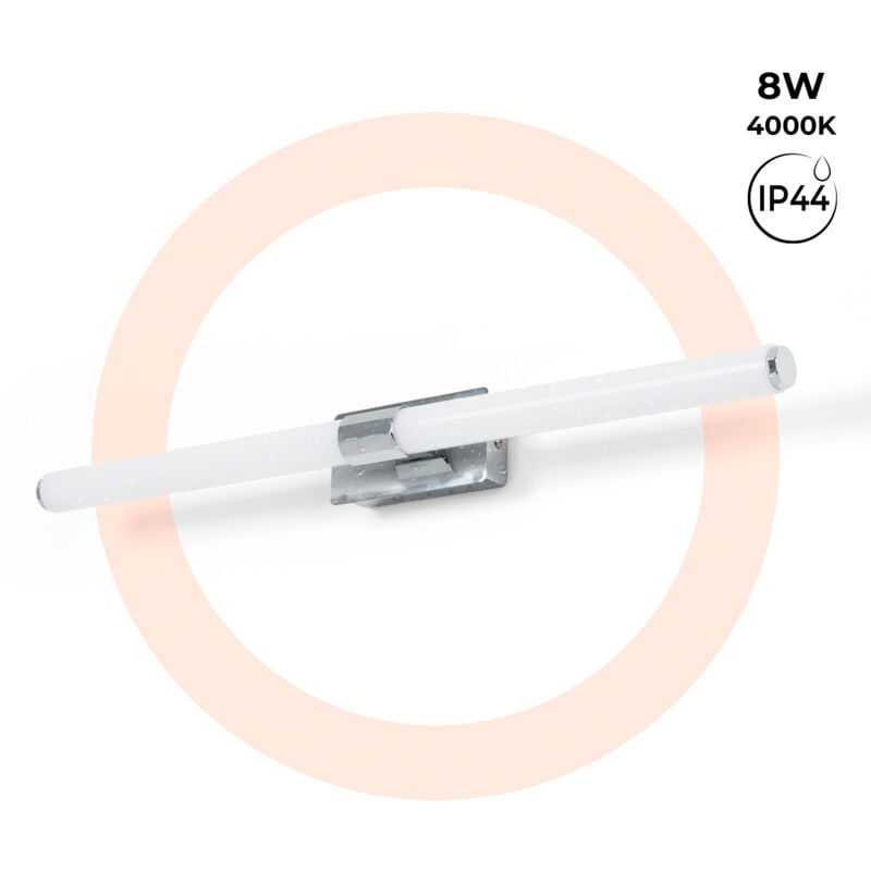 foto del prodotto applique led tubolare per bagno 8w ip44 60cm