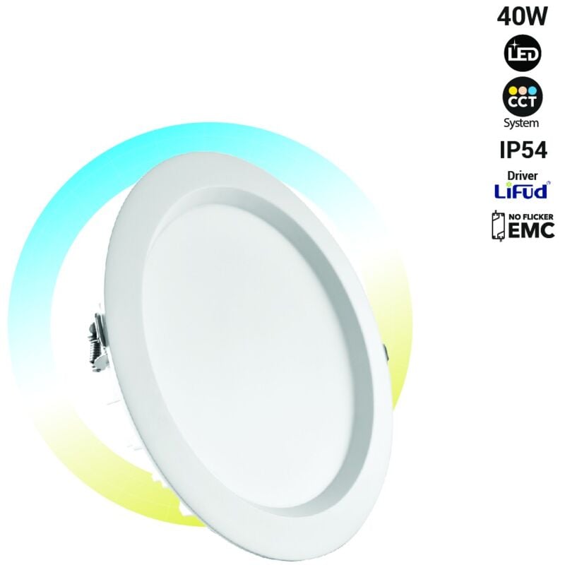 foto del prodotto downlight led cct ad alta efficienza 40w driver lifud 