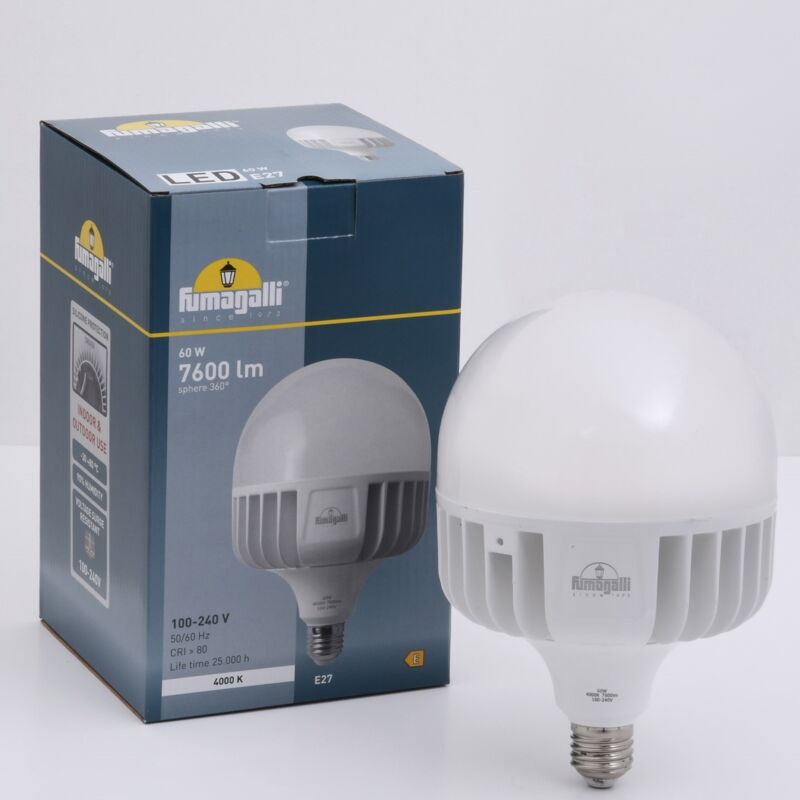foto del prodotto lampadina led e27 ad alta potenza 60w fumagalli 138mm