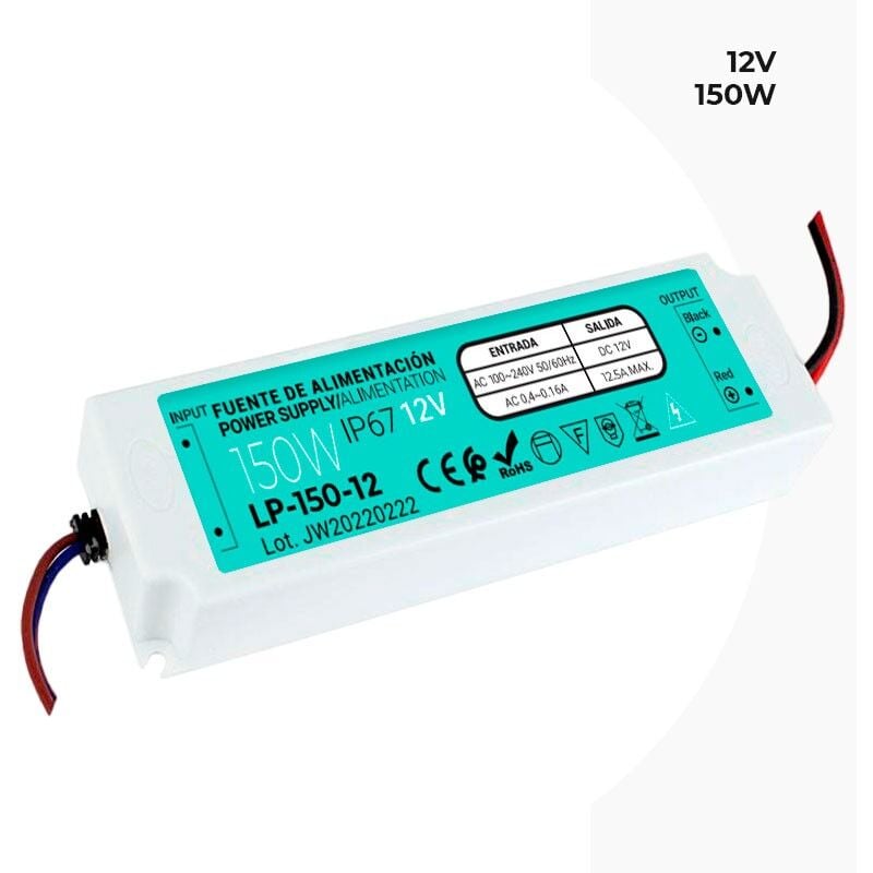 foto del prodotto ip67 alimentazione impermeabile 12v 150w