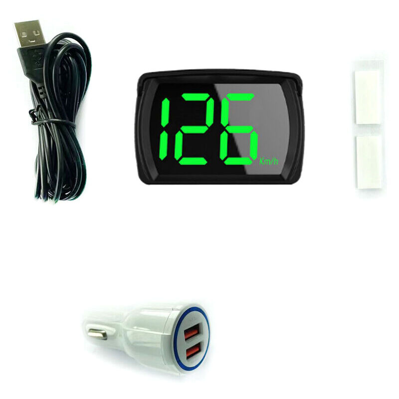 immagine 0 del prodotto display hud per auto con display digitale gps, tachimetro, indicatore di velocit km h, set da 2