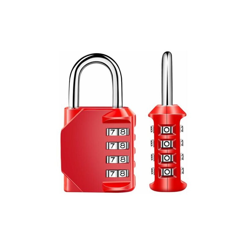 immagine 0 del prodotto lucchetto a combinazione a 4 cifre, lucchetto a combinazione impermeabile, chiusura a combinazione in metallo e acciaio placcato impermeabile 604