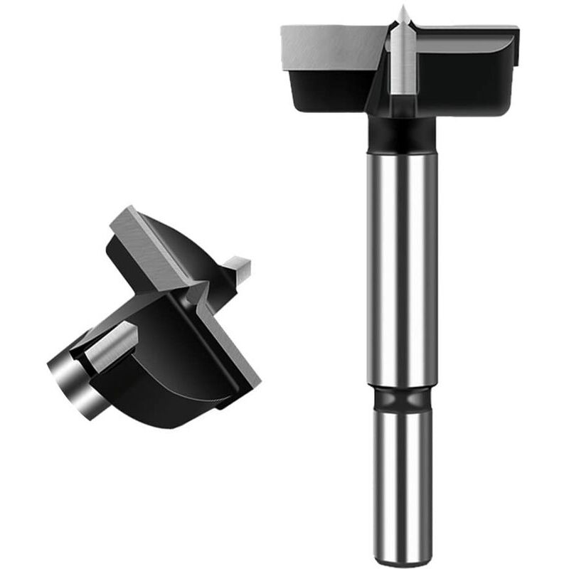 foto del prodotto 1 pz. punte da trapano forstner per legno, punte da trapano in carburo svasato da 40 mm, punte da trapano a tazza per lavorazione del legno, fori per