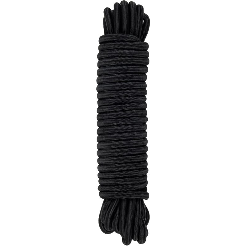 immagine 0 del prodotto corda elastica nera, 8 mm x 10 m, corda in polipropilene per il fissaggio