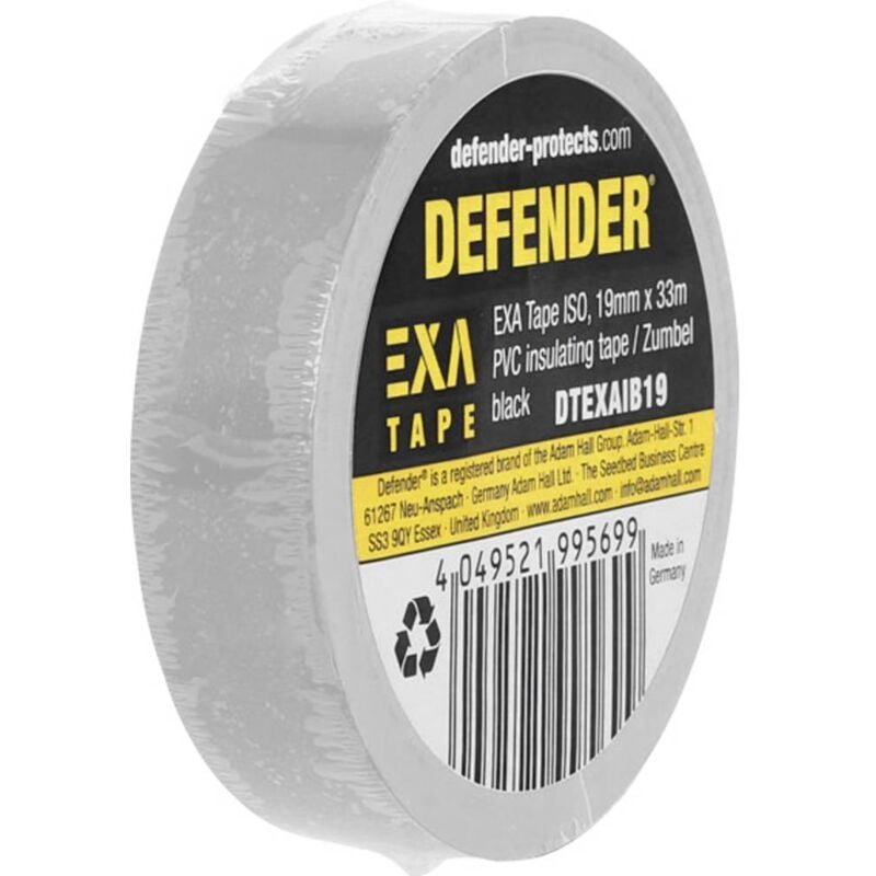 immagine 0 del prodotto defender by adam hall exa tape dtexais19 nastro isolante grigio argento l x l 33 m x 19 mm 1 pz.