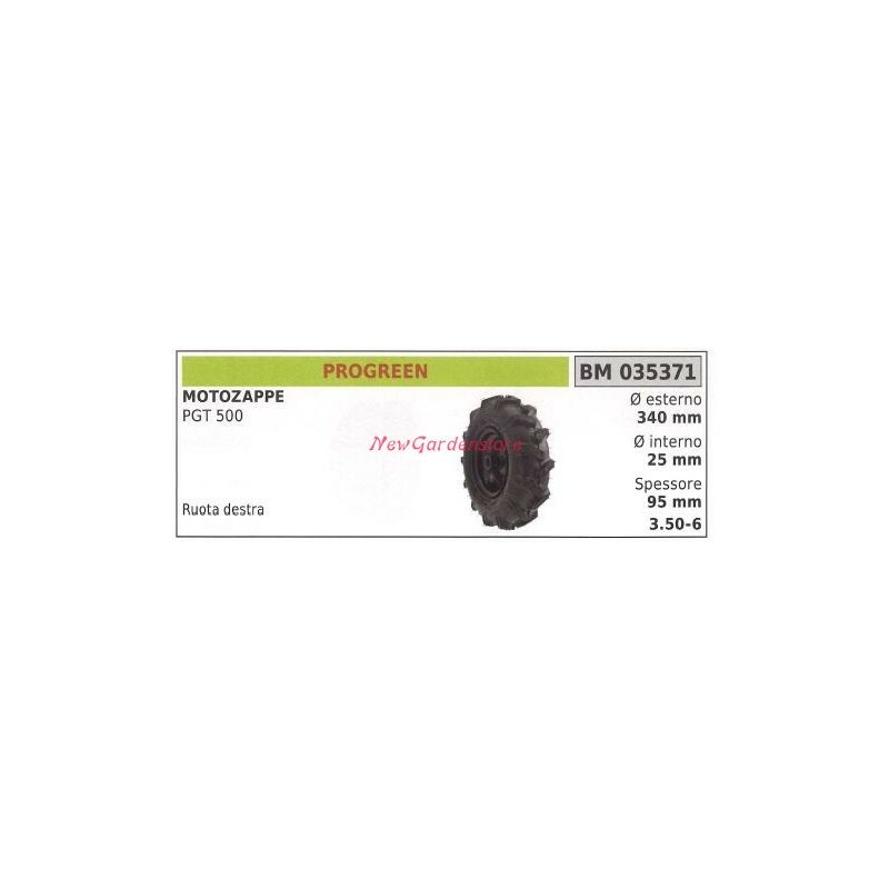 foto del prodotto ruota destra progreen motozappa pgt 500 035371