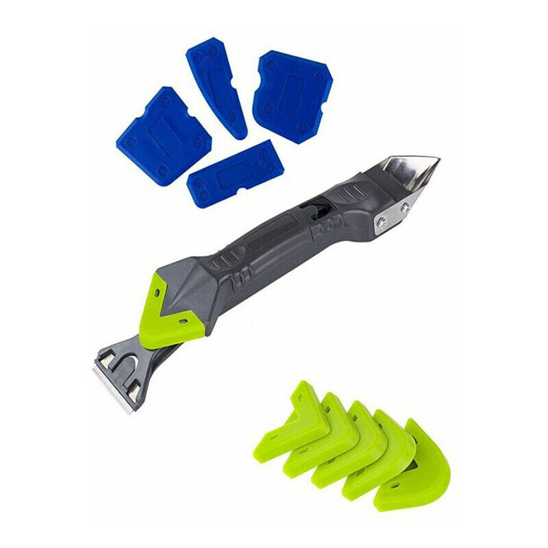immagine 0 del prodotto lablanc raschietto lisciante per fughe in silicone kit 5 in 1 per silicone, 10 pezzi, 5 in 1, con raschietto per fughe in acciaio inossidabile,