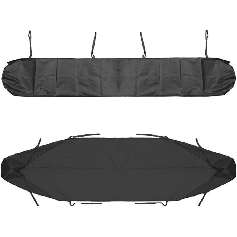 foto del prodotto copertura antipolvere per tenda da sole, copertura antipolvere per tenda da sole da 4,5 m, custodia nera per tenda da sole, protezione invernale