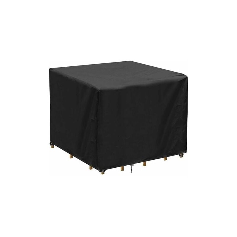 foto del prodotto lablanc copertura per tavolo da giardino quadrato, copertura impermeabile per mobili da giardino, anti uv, copertura per tavolo e sedie in tessuto