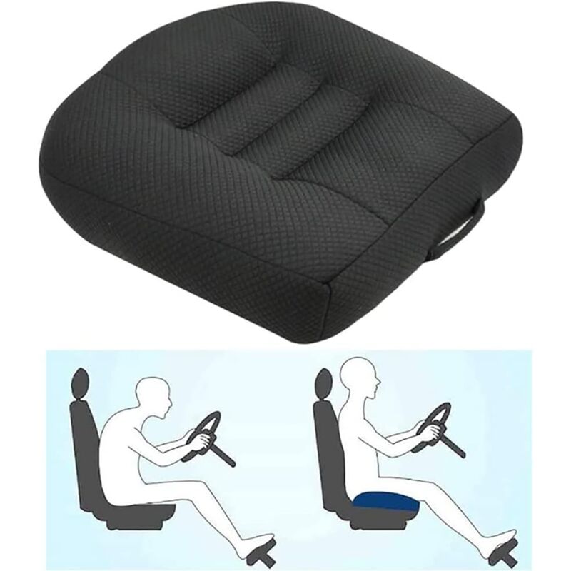 foto del prodotto lablanc seggiolino auto rialzato, seggiolino auto rialzato per adulti, cuscino di rialzo per seggiolino auto per sollievo e comfort con rete
