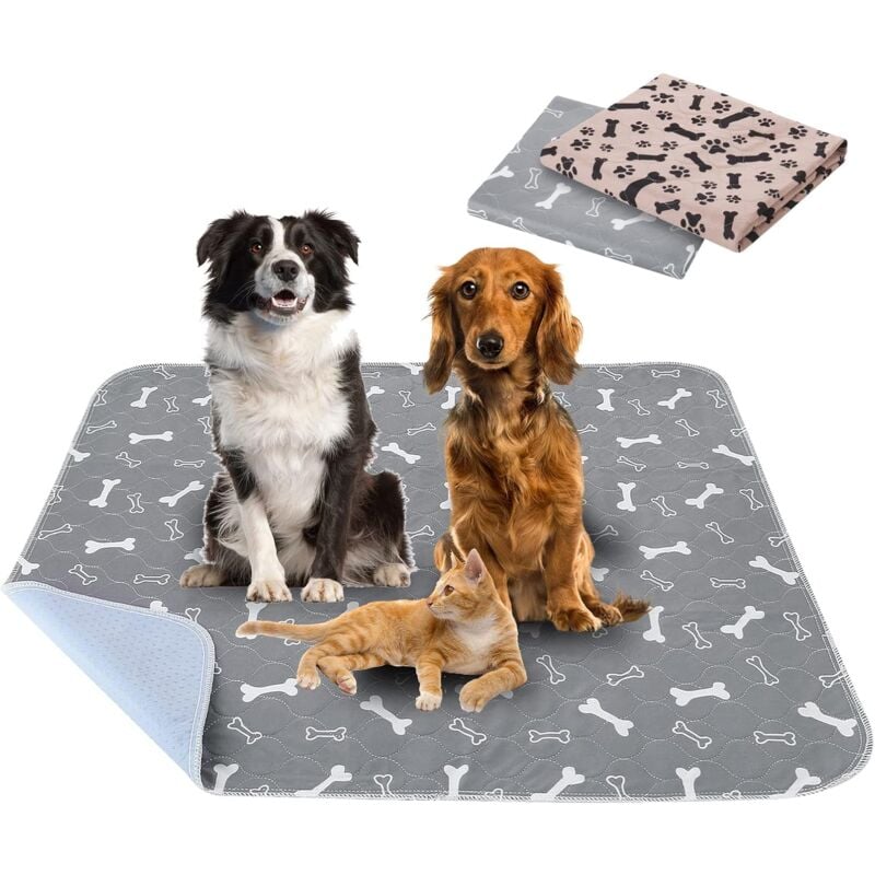 foto del prodotto lablanc 2 pezzi 90 80 cm tappetino da addestramento per cani ultra assorbente, tappetino lavabile antiscivolo per cani, tappetino da addestramento