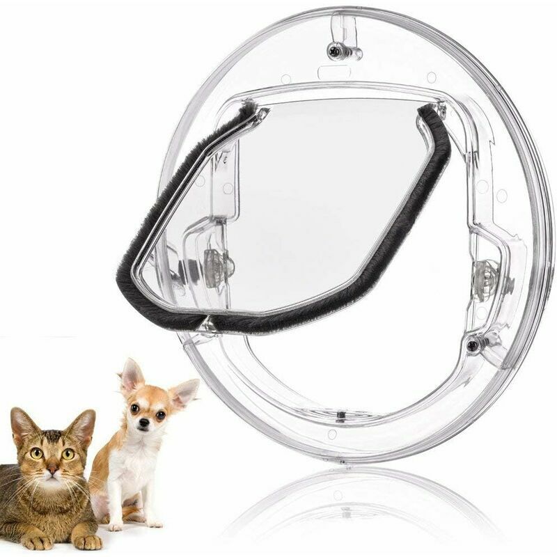foto del prodotto lablanc porta per animali domestici per finestra in vetro con sportello per tutti i gatti e cani di piccola taglia