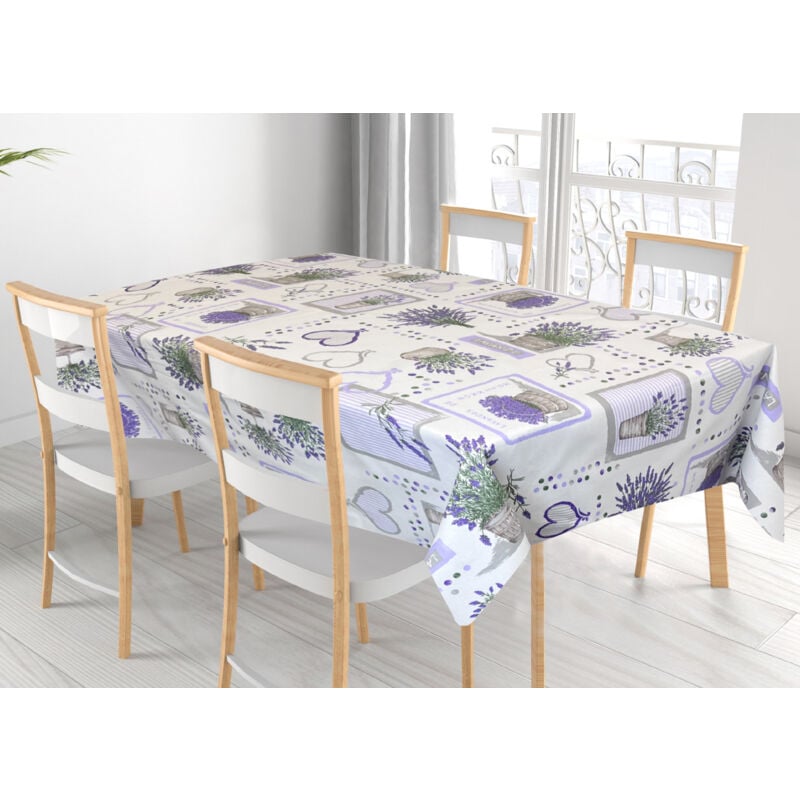 foto del prodotto tovaglia per salotto cucina tavolo 100 cotone made in italy provence rp, misura90x90coloreprovence