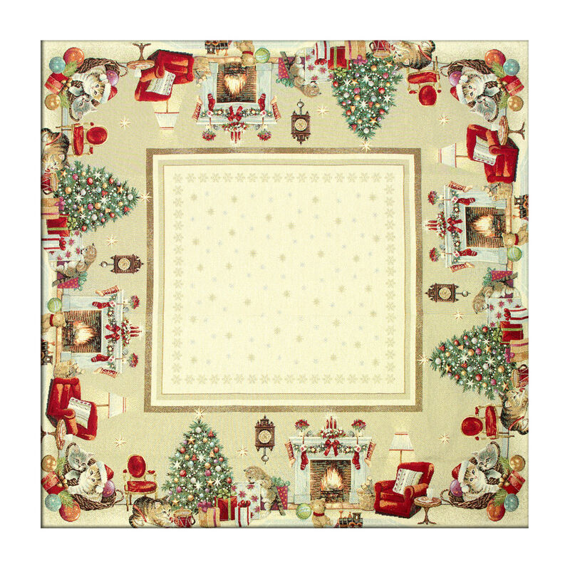 foto del prodotto tovaglia natale centrino runner tavolo centrotavola micetti regali 966, misura40x100coloremicetti regalo