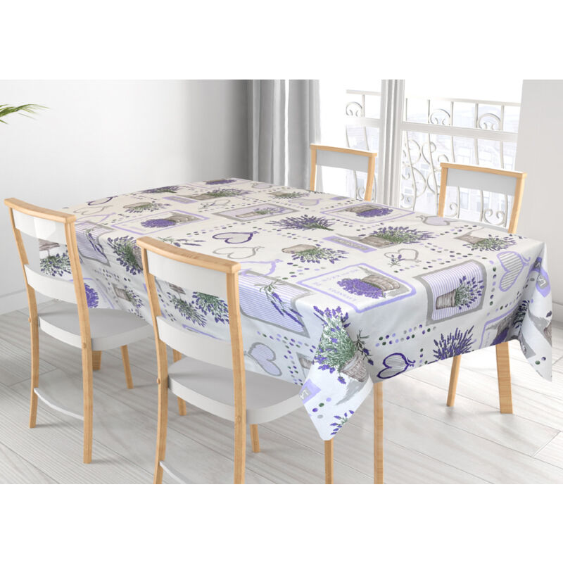 foto del prodotto tovaglia per salotto cucina tavolo 100 cotone made in italy provence rp, misura140x140coloreprovence