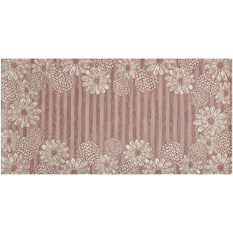 foto del prodotto tappeto passatoia runner cucina antiscivolo lavabile disegno sole cipria suardi, misura55x80colorecipria