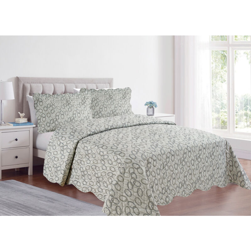 foto del prodotto copriletto trapuntato quilt estivo piumino 100gr mq disegno pinsonic aria, misuramatrimonialecolorearia