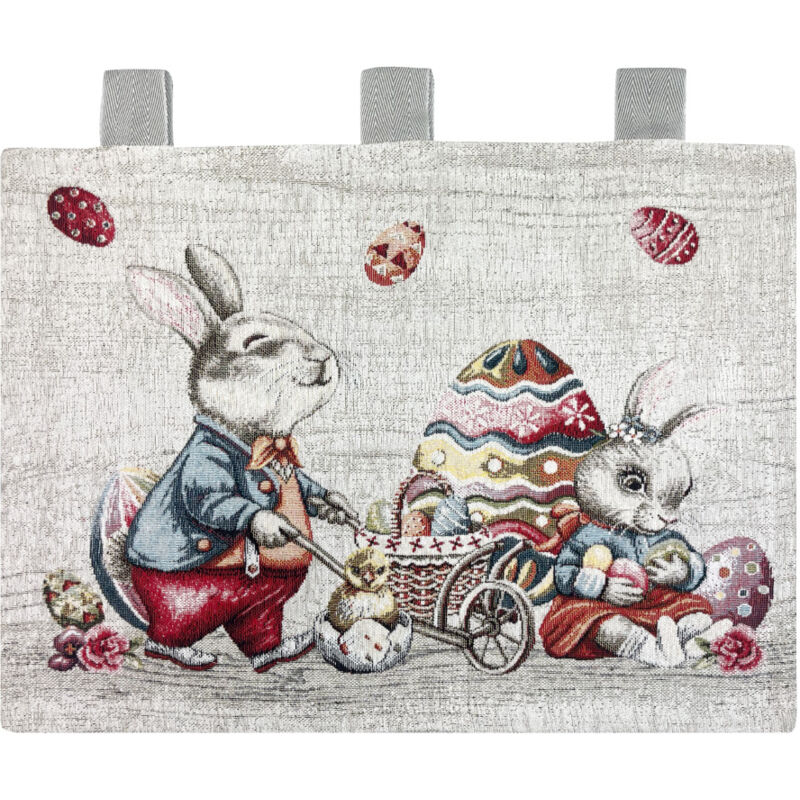 foto del prodotto copriforno cucina universale cinigliato decorazione forno bunny easter