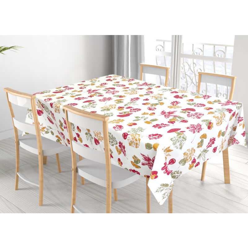 foto del prodotto tovaglia per salotto cucina tavolo 100 cotone made in italy bosco rp, misura140x240colorebosco