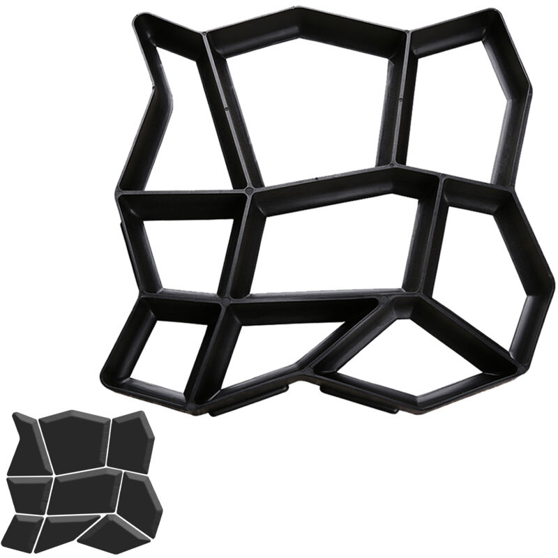 foto del prodotto hengda 1 pezzi stampi per cemento 43x43x4cm, lastre di pavimentazione, fattoria, giardino, giardino, decorazione del giardino, sentiero, fai da te,