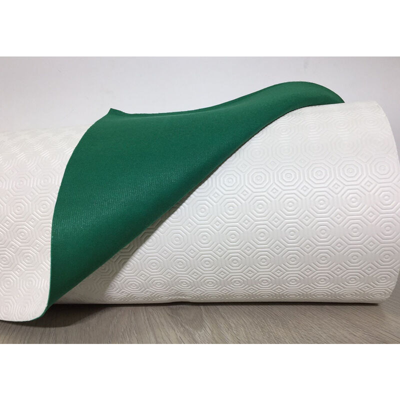 foto del prodotto mollettone copritavolo gommato antiscivolo protezione tavolo colore verde, misura140x230coloreverde