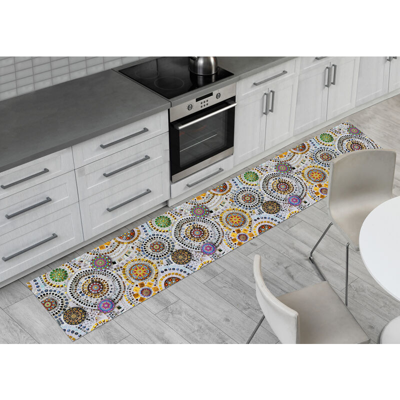 foto del prodotto tappeto passatoia cucina antiscivolo sottolavello digitale disegno chic, misura50x90colorechic