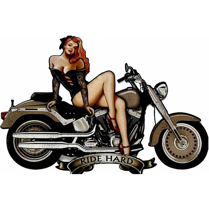 foto del prodotto signes grimalt parete della piastra metallica adorno garage per moto in metallo grigio grigio 1x30x20cm 27068