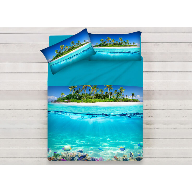 foto del prodotto lenzuola copriletto letto sogni d oro 100 cotone disegno bali 62 79, misuramatrimonialecolorebali 62