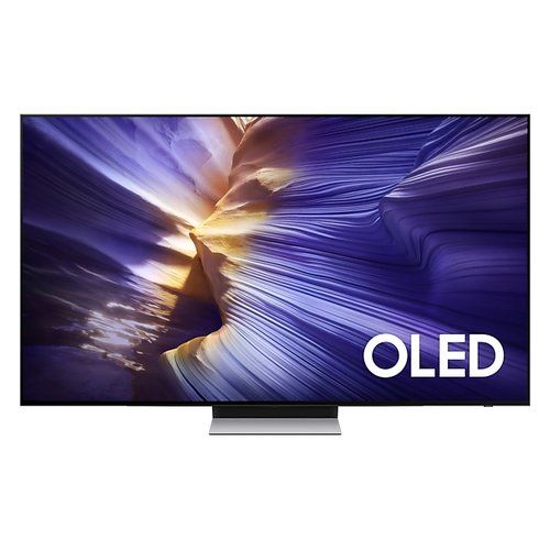 foto del prodotto tv samsung qe55s90faexzt serie 9 vision ai silver e black