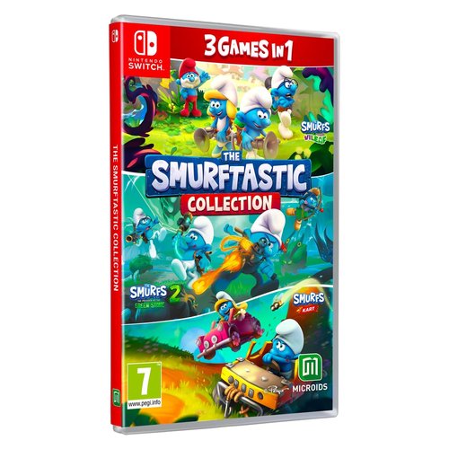immagine 0 del prodotto videogioco microids 1177063 switch i puffi collection 3in1