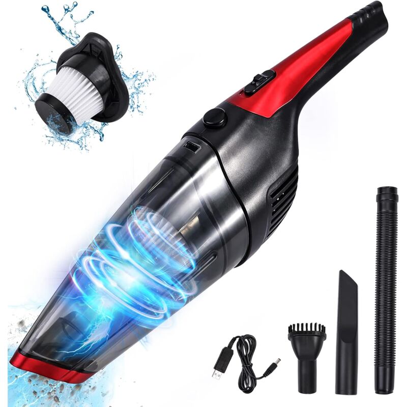 foto del prodotto aspirapolvere portatile senza fili ymyny ricaricabile ricarica usb , potente aspirapolvere, aspirapolvere portatile per peli di animali, pulizia di