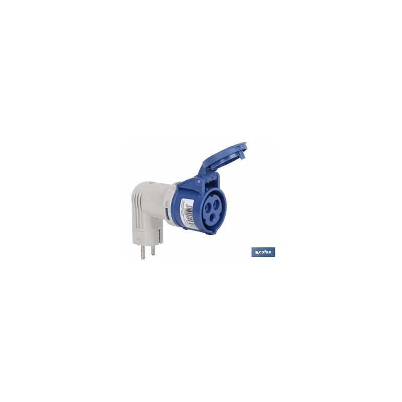 foto del prodotto adattatore industriale 16a 230v ip44 spina schuko
