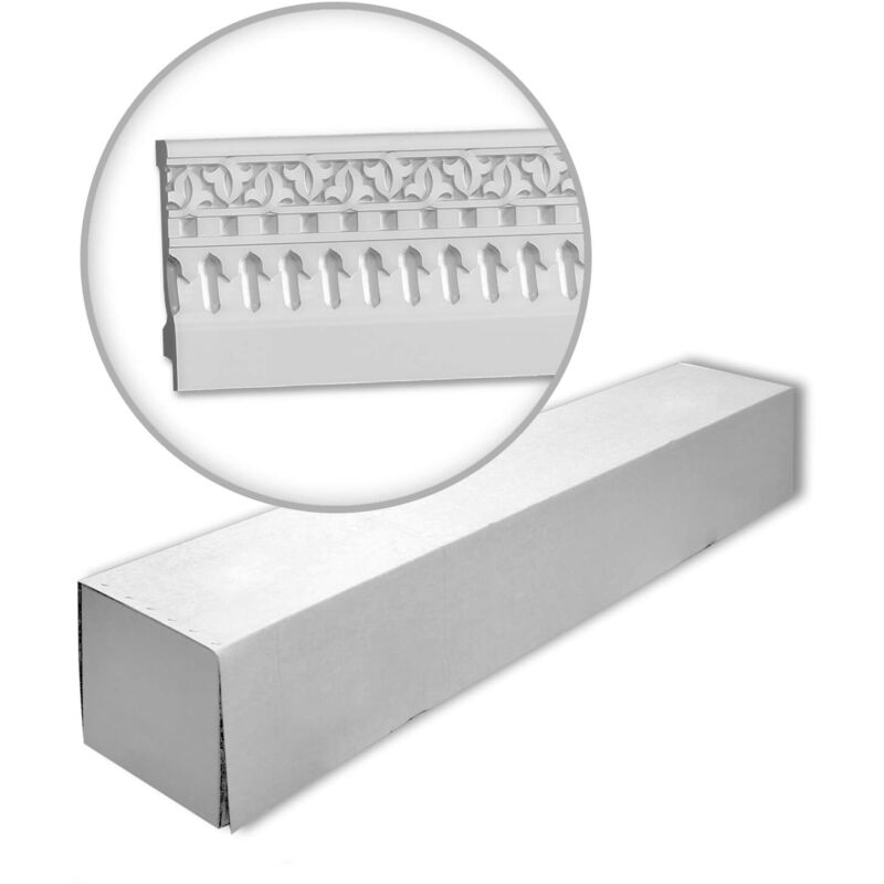 foto del prodotto profhome 153501 box 1 scatola 4 pezzi battiscopa stile orientale motivi decorativi islamici zoccolino stile marocchino 8 m
