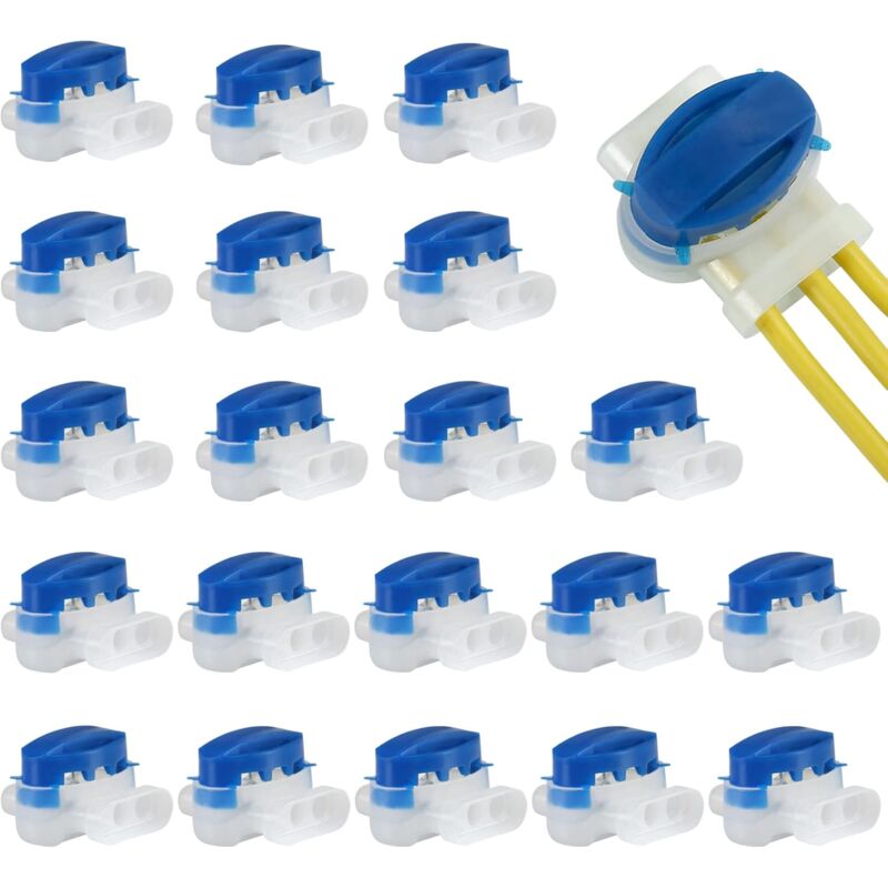 foto del prodotto sollbry 20 pezzi connettori per cavi riempiti di resina connettore riempito di gel connettori riempiti di gel impermeabili per estendere o riparare
