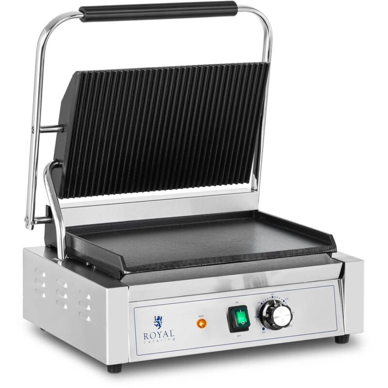 foto del prodotto piastra panini elettrica grill griglia liscia 2200 w