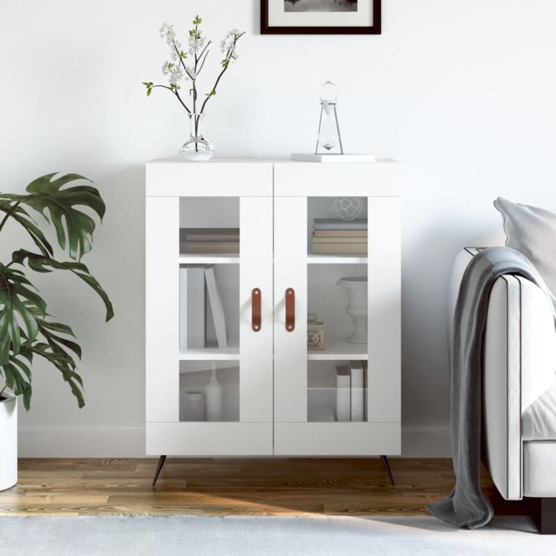 foto del prodotto vidaxl credenza bianca 69,5x34x90 cm in legno multistrato