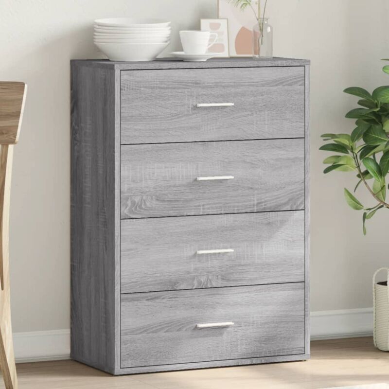 foto del prodotto vidaxl credenza grigio sonoma 60x31x84 cm in legno multistrato