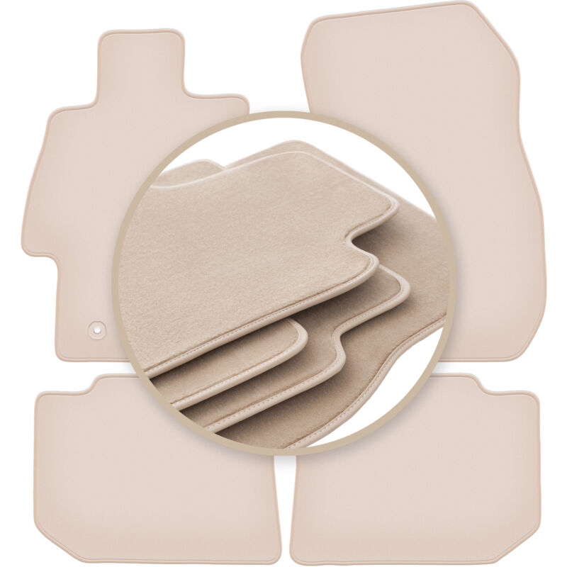 foto del prodotto tappetini beige premium per subaru levorg station wagon 2014 