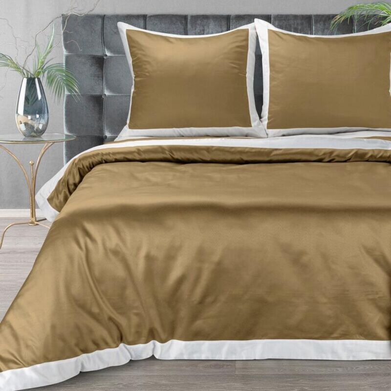 foto del prodotto completo letto laura 160 x 200 cm oro