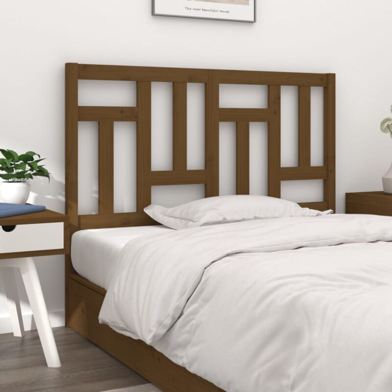 foto del prodotto vidaxl testiera per letto ambra 125,5x4x100 cm legno massello di pino