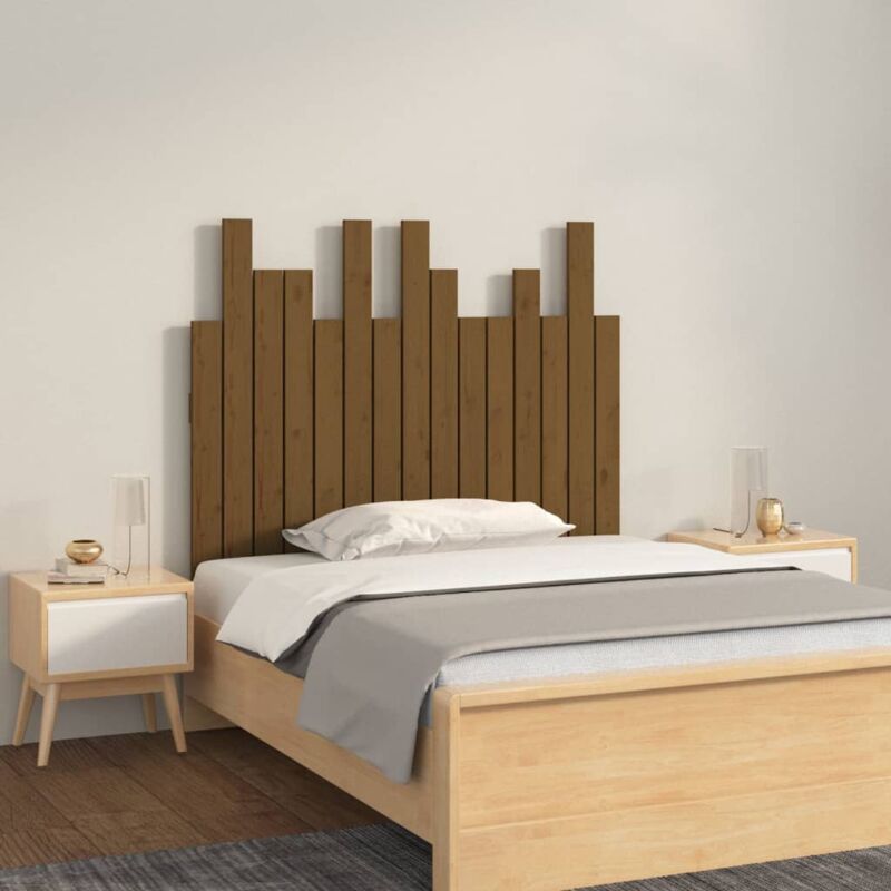 foto del prodotto vidaxl testiera da parete ambra 95,5x3x80 cm in legno massello di pino