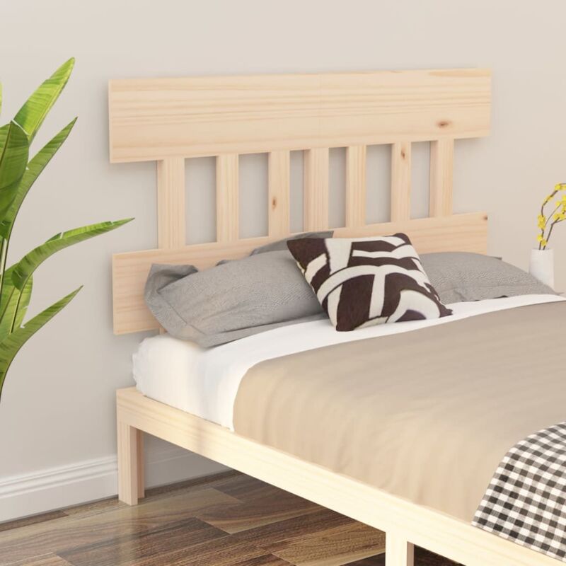 foto del prodotto testiera per letto 138,5x3x81 cm in legno massello di pino vidaxl