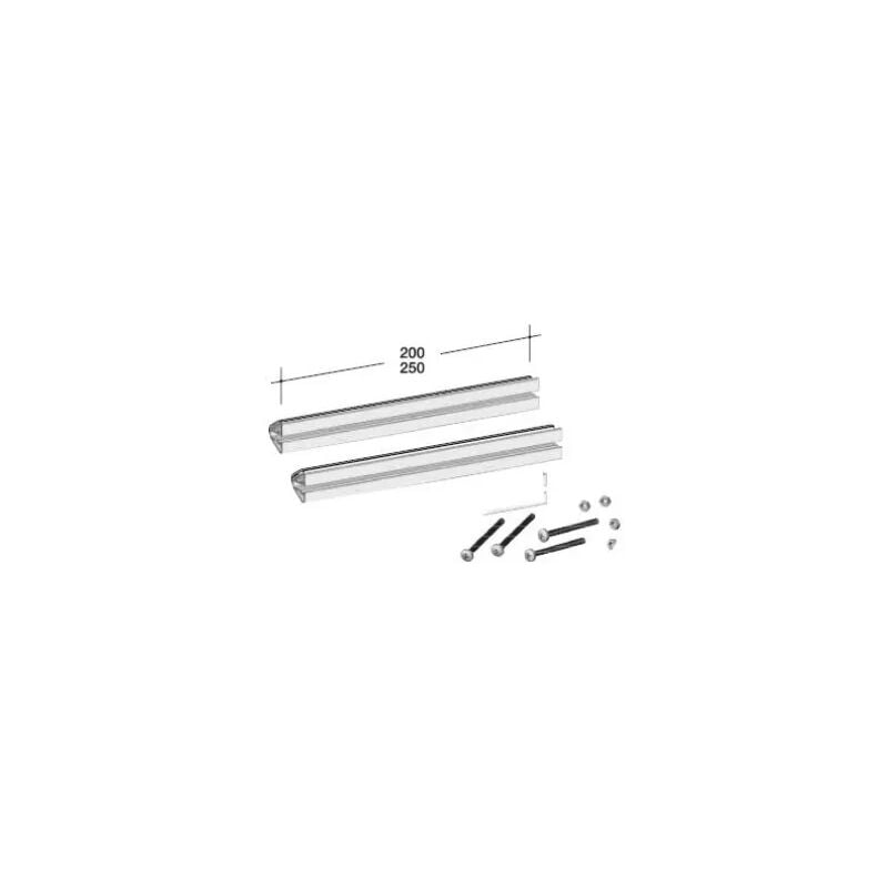 immagine 0 del prodotto kit traversini alluminio argento mm.250 cod.11 004