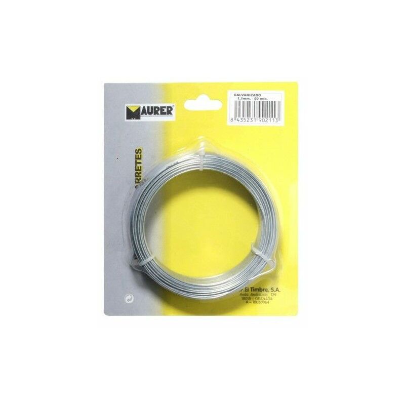 foto del prodotto filo zincato 1.50mm 10 rotolo 50 metri 