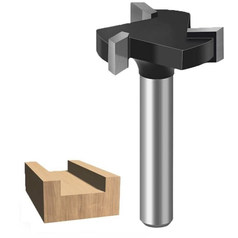 foto del prodotto fresa per superfici in lamiera di acciaio zincato con gambo da 6 mm, fresa in carburo di tungsteno per lavorazione del legno ymyny