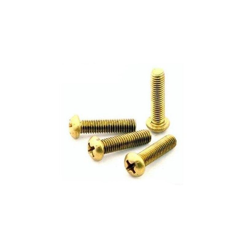 foto del prodotto 4 viti metrica ottone testa cilindrica m5x50mm