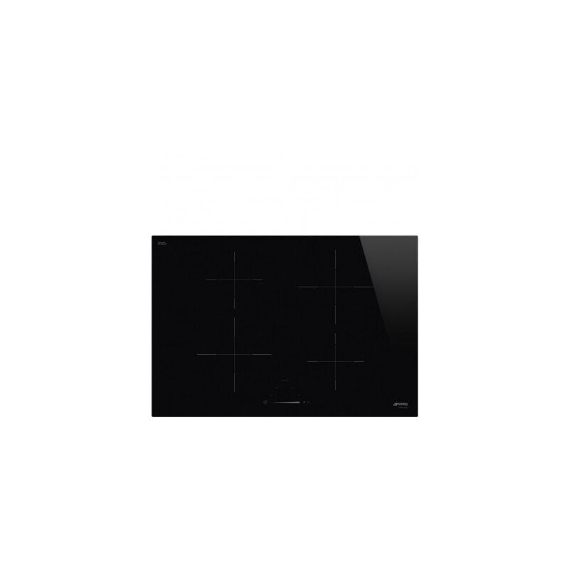 foto del prodotto smeg si4742d piano cottura nero da incasso 75 cm piano cottura a induzione 4 fornelli