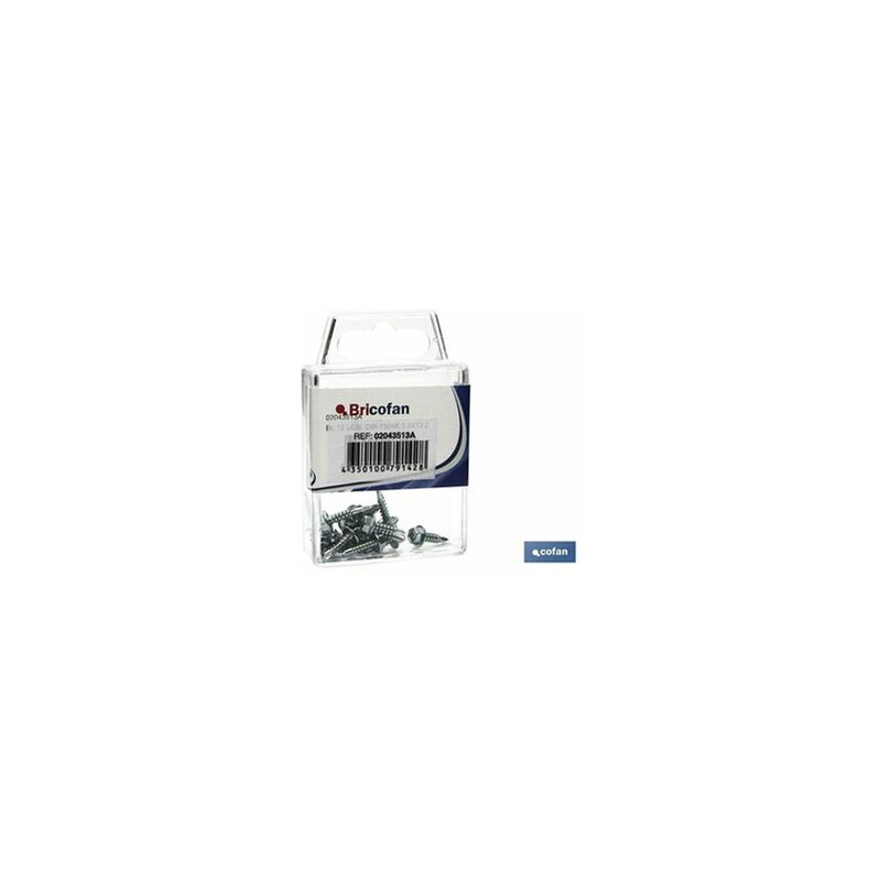 foto del prodotto testa esagonale autoforante din 7504k 35x13mm zinco blister 12 unit 
